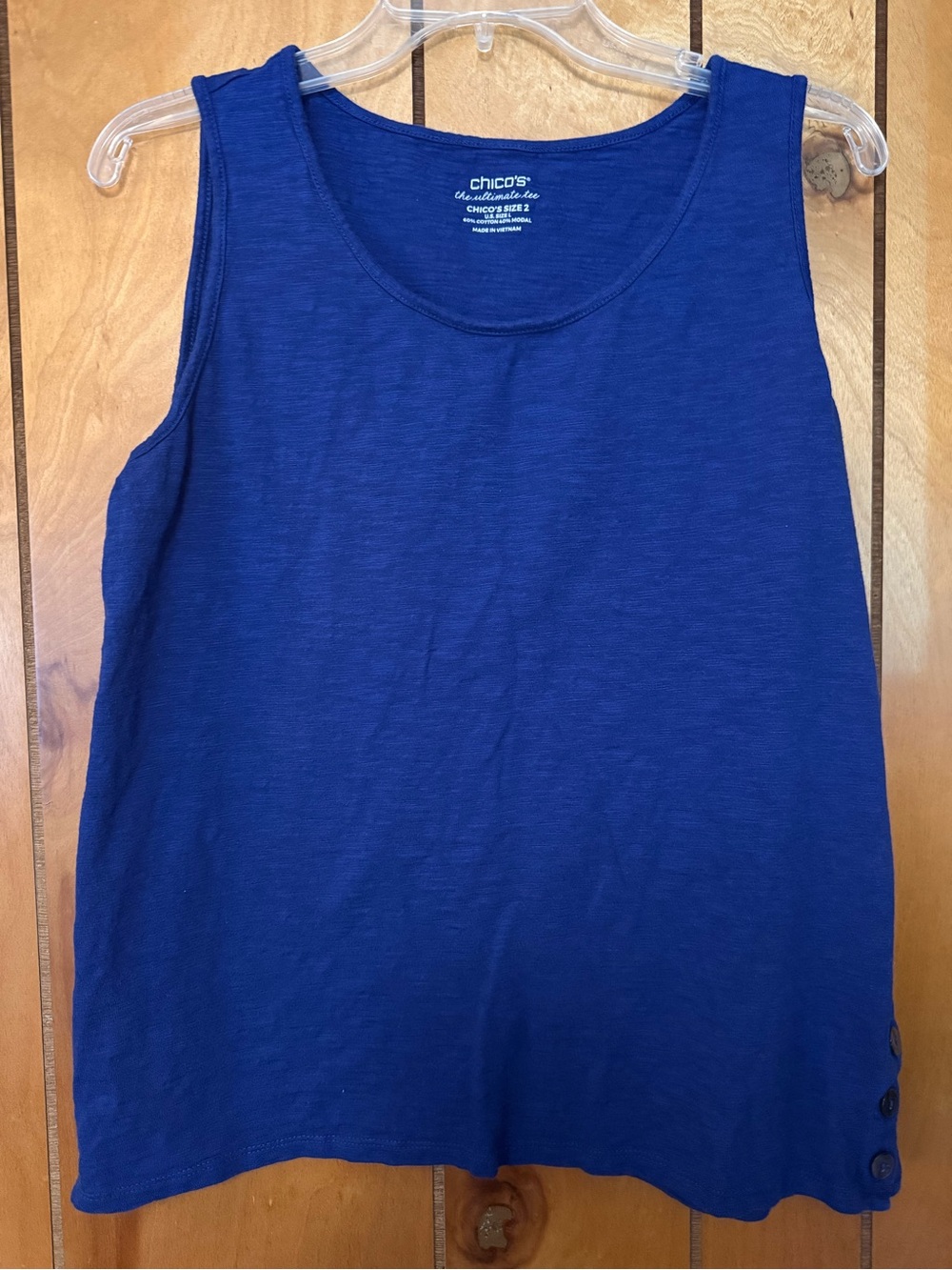 Chico's Navy Blue Scoop Neck Tank Top